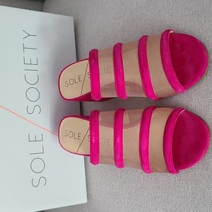 Sole Society Suede Sandals - Size 8.5